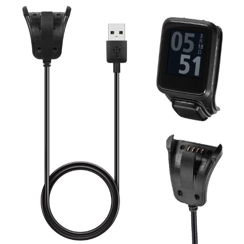 CRE  Hot Selling Data Sync USB Charger Clip Charging Cable For TomTom 2 3 Runner Golfer GPS Watch Dec15