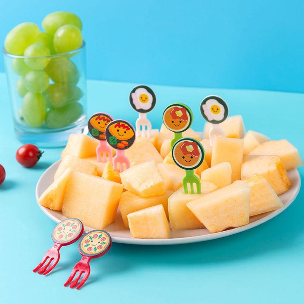 16 / 20pcs Garpu Buah / Sayur Desain Kartun Untuk Dekorasi Pesta Anak
