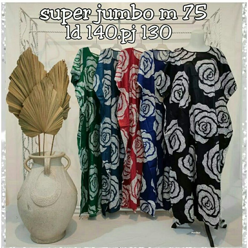 LONGDRESS SUPER JUMBO BELI  HARUS 5WARNA MURAH GROSIR BATIK PRODUSRN DASTER DAN MUKENA