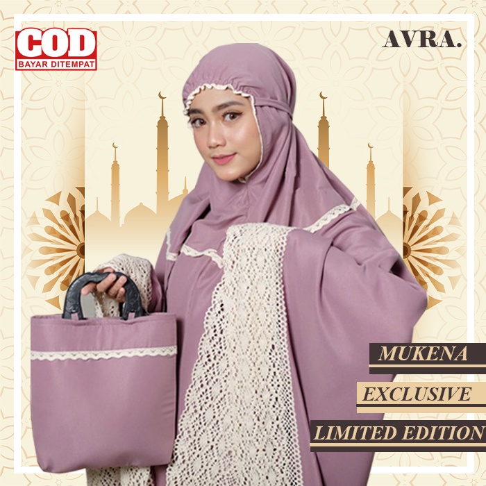 Mukena Dewasa Jumbo Bahan Adem Mukenah Katun Renda Mewah Bahan Adem Lembut Premium Berkualitas