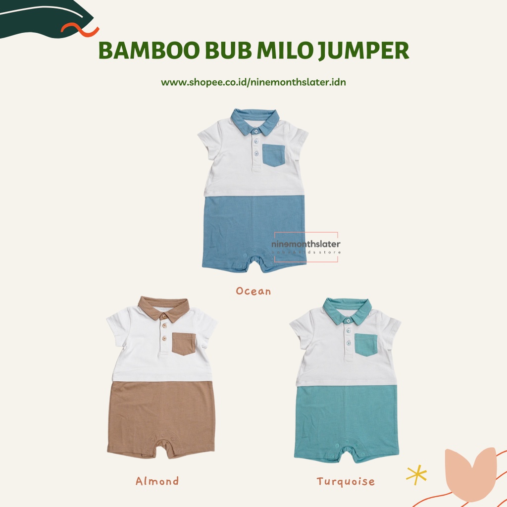 Bamboo and Bub - Milo Jumper Setelan Anak Bayi Romper Outerwear Baby Kids Lucu