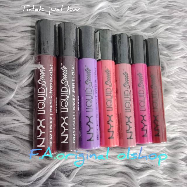 Lipstik Kuas Matte Nyx Lip Cream Liquid Suede All Shade 100 Original Shopee Indonesia Harga lipstik nyx liquid suede