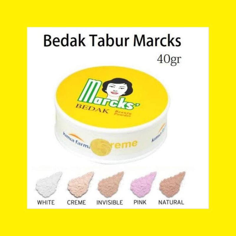 BEDAK MARCKS TABUR POWDER - CREME ROSE NATURAL BEIGE PUTIH INVISIBLE