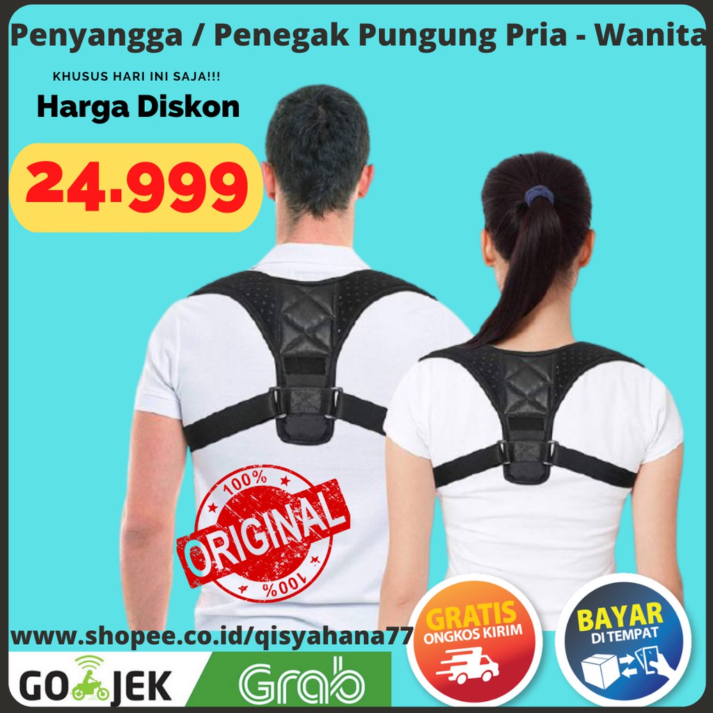 [qisyajayashop] Alat Terapi Belt Sabuk Penyangga Penegak Punggung Bahu Korektor Postur Tubuh Camelback Anti Bungkuk SABUK BAHU