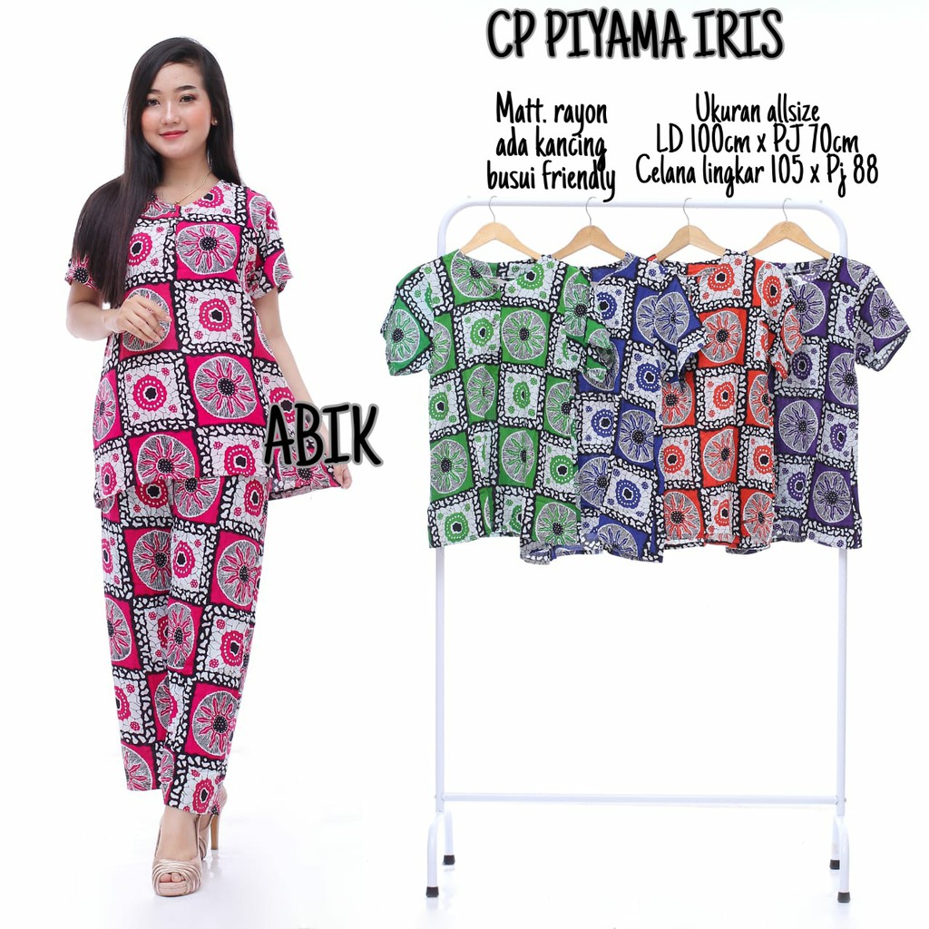 SETELAN CP CELANA PANJANG BATIK / SETELAN BATIK RAYON ADEM / SETELAN BUSUI MURAH