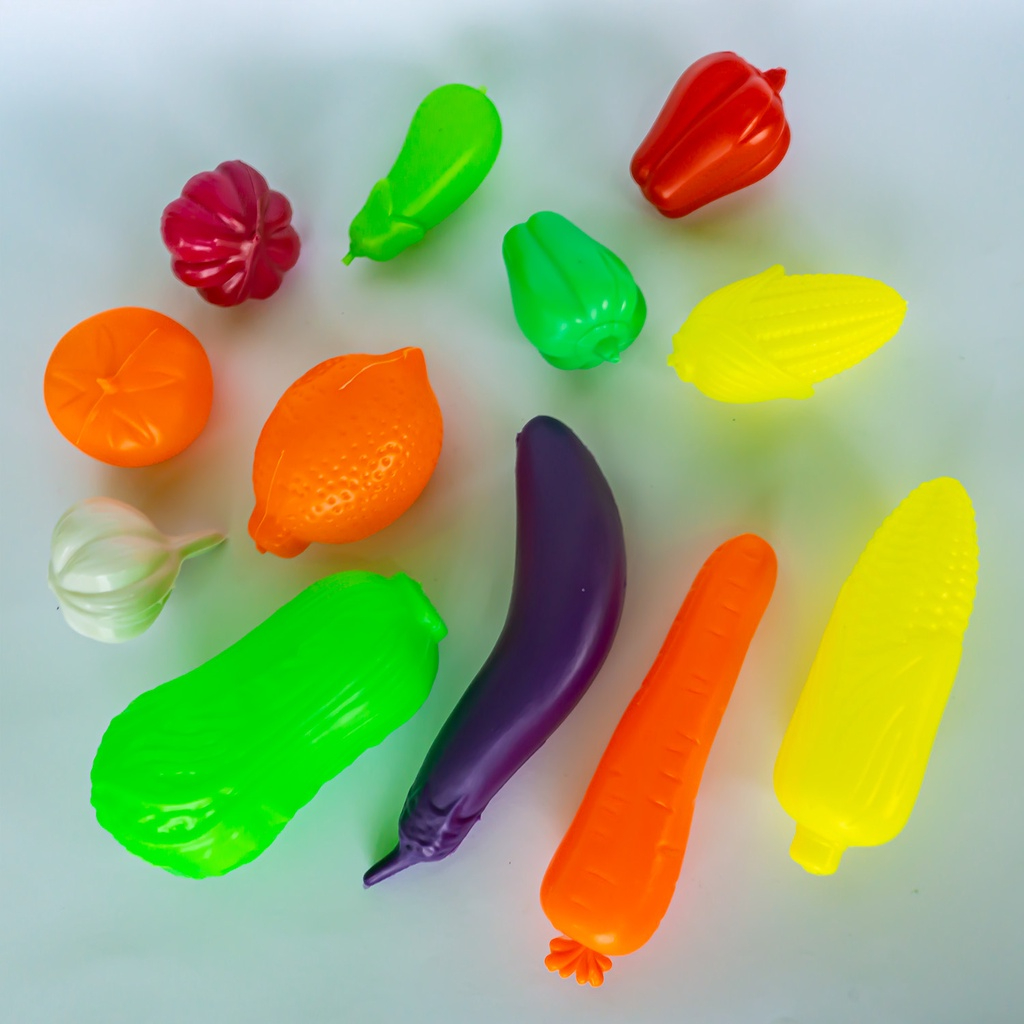 Mainan Edukasi Masakan Buah Sayur Plastik / Mainan Anak Perempuan Kitchen Set SS1336