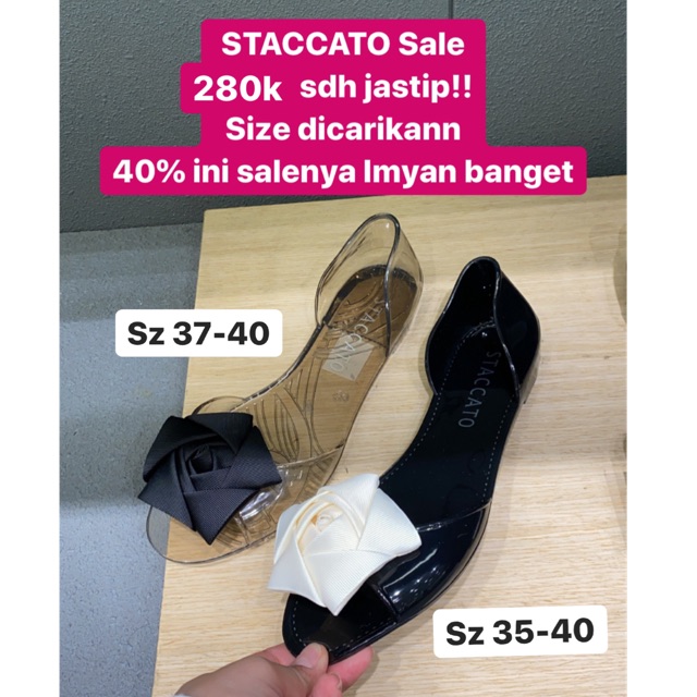 Staccato jelly flower shoes