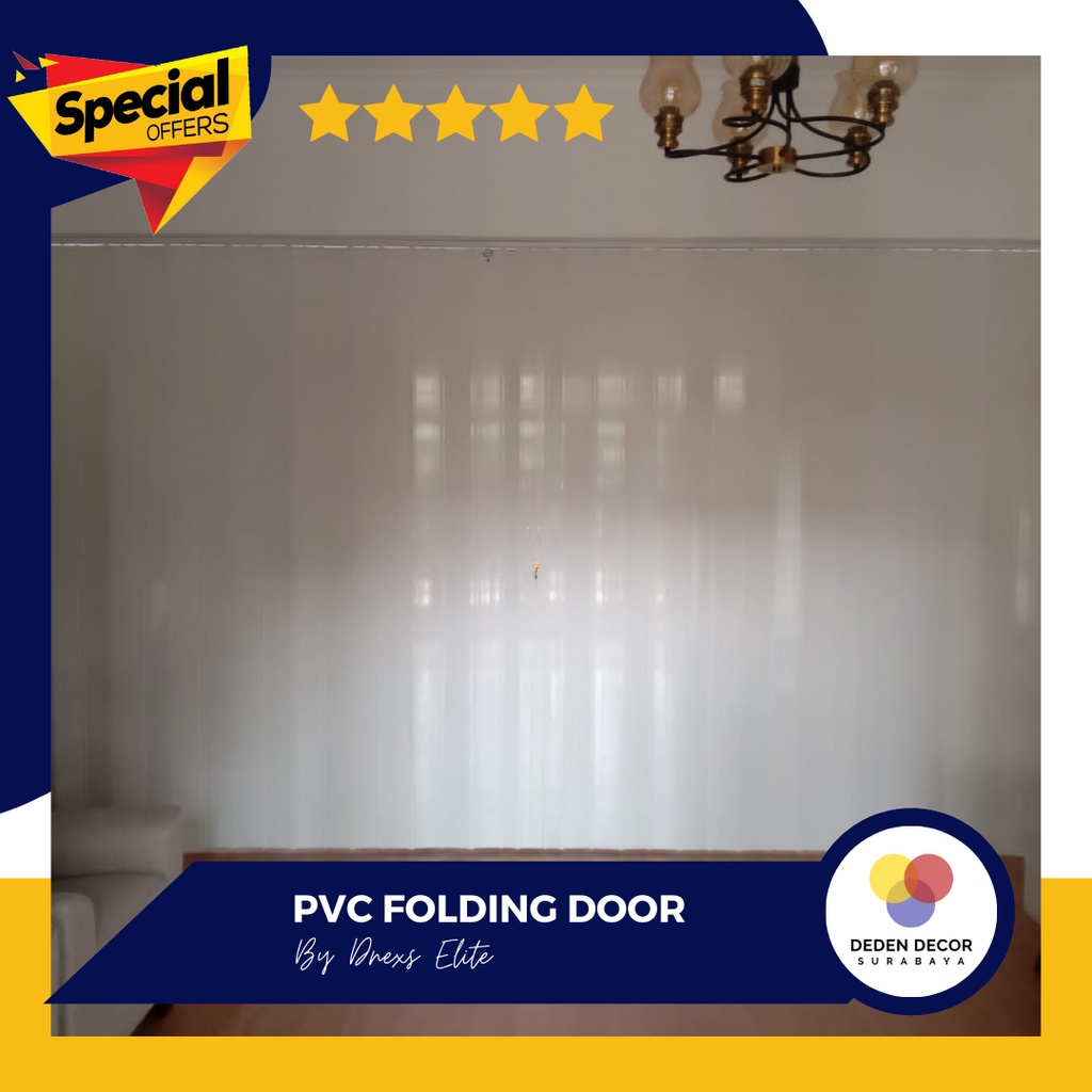 PVC Folding Door Surabaya  - Penyekat ruangan Minimalis - Dnexs Elite