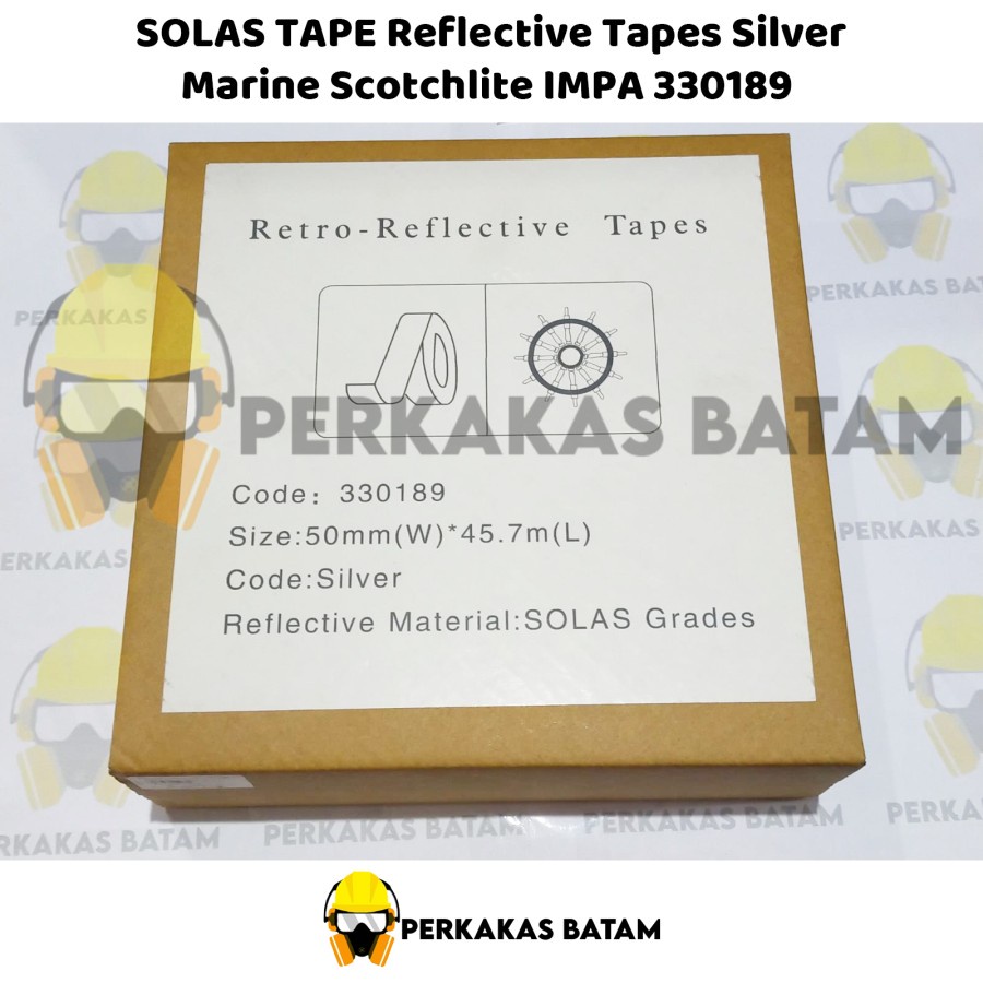 

SOLAS TAPE RETRO Reflective Tapes Silver Marine Scotchlite IMPA 330189