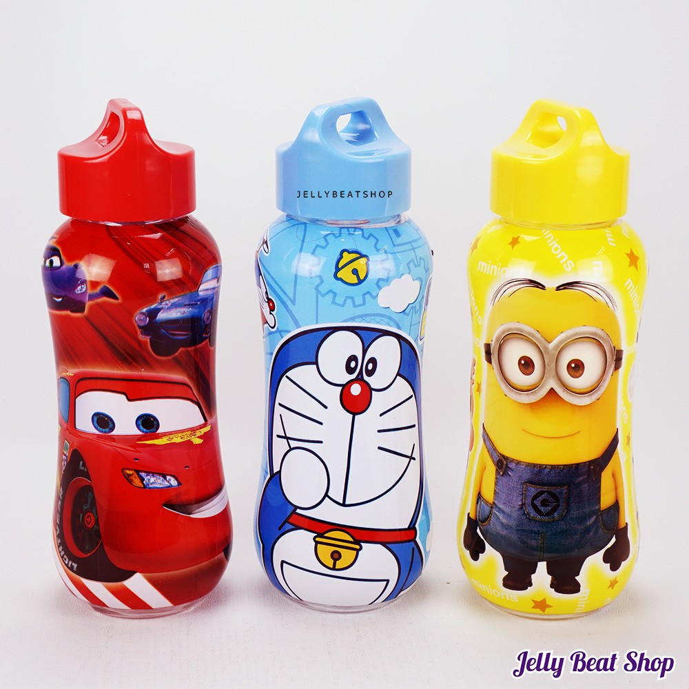 Botol minum lekuk susu dot hello kitty cars frozen doraemon pony