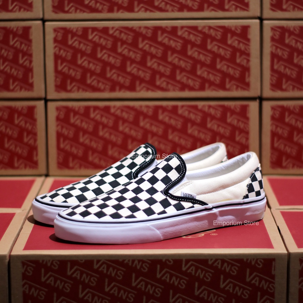 Sepatu Slip on Checkerboard Classic