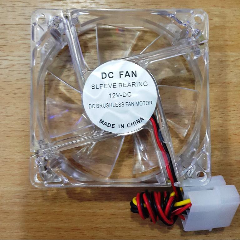 FAN CASING LED UKURAN 8CM - Kipas Pendingin