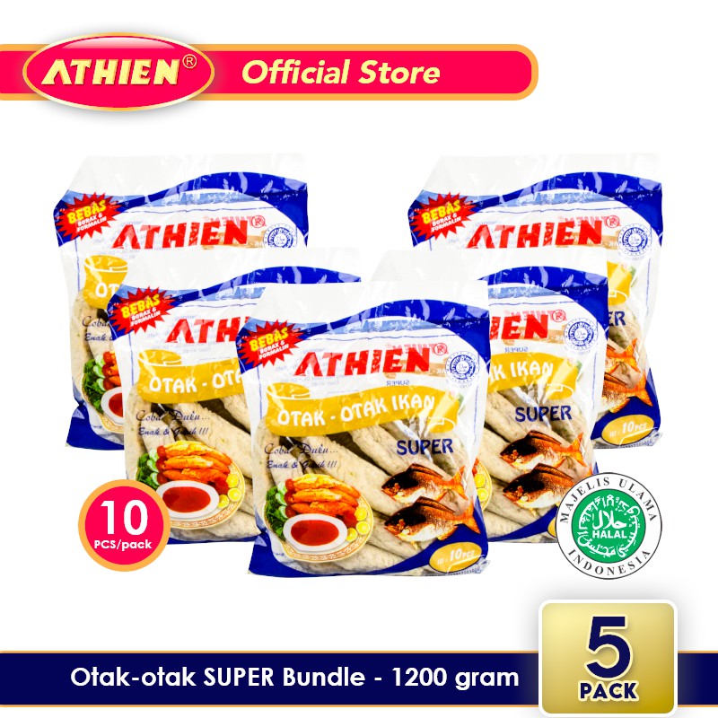 

Athien BUNDLE Otak Otak ikan Super Isi 5 pack 1200 gram