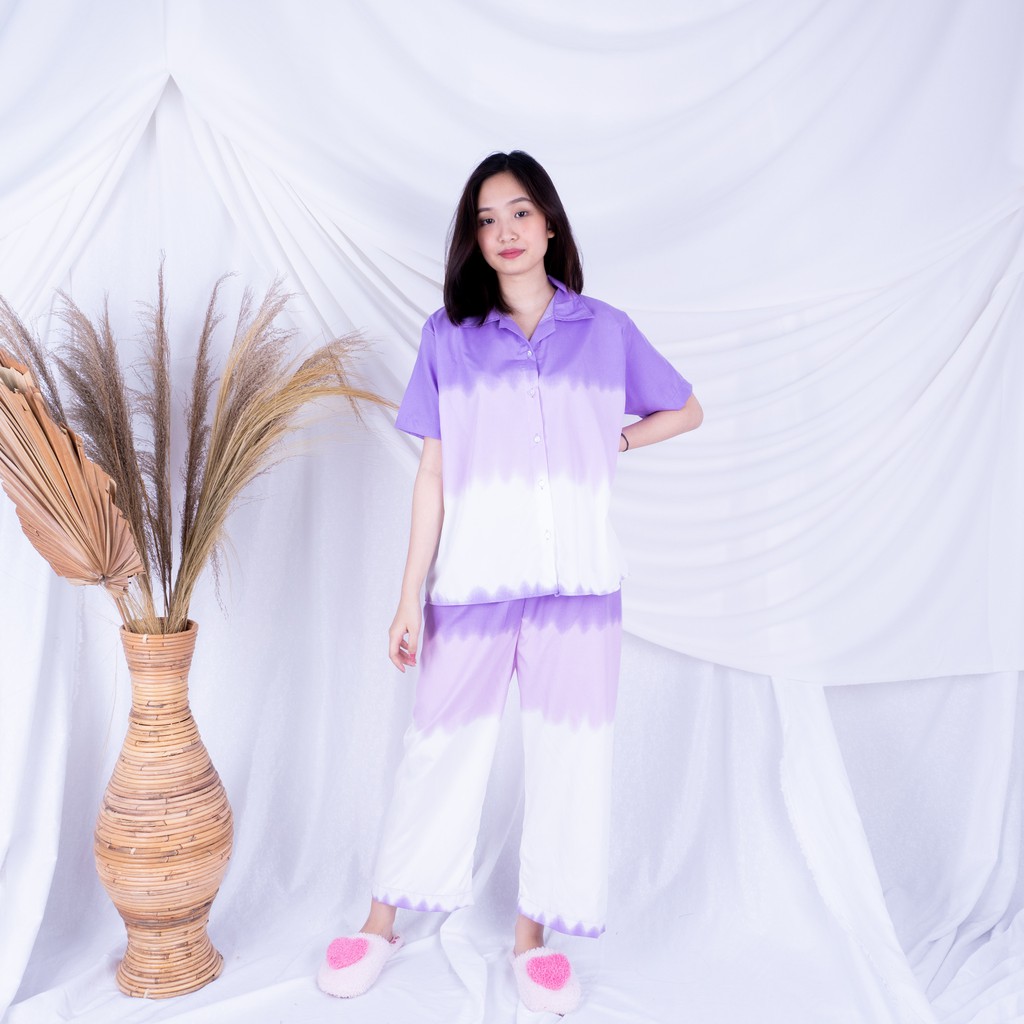 VS - Galaxy Shortsleeve Set - Baju Tidur TIE DYE SEMINYAK Set / Daily Set / Piyama Set