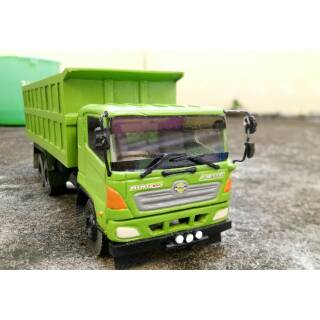 Miniatur diecast replika truk  hino  lohan fm 260 ti dump 