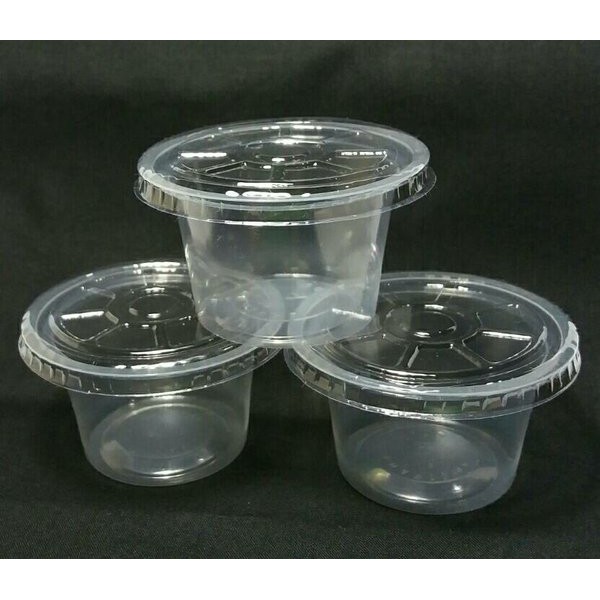 

@50 pcs CUP PUDING + TUTUP GELAS AGAR GELAS JELLY GELAS RUJAK GELAS PLASTIK BENING BESAR DAN KECIL