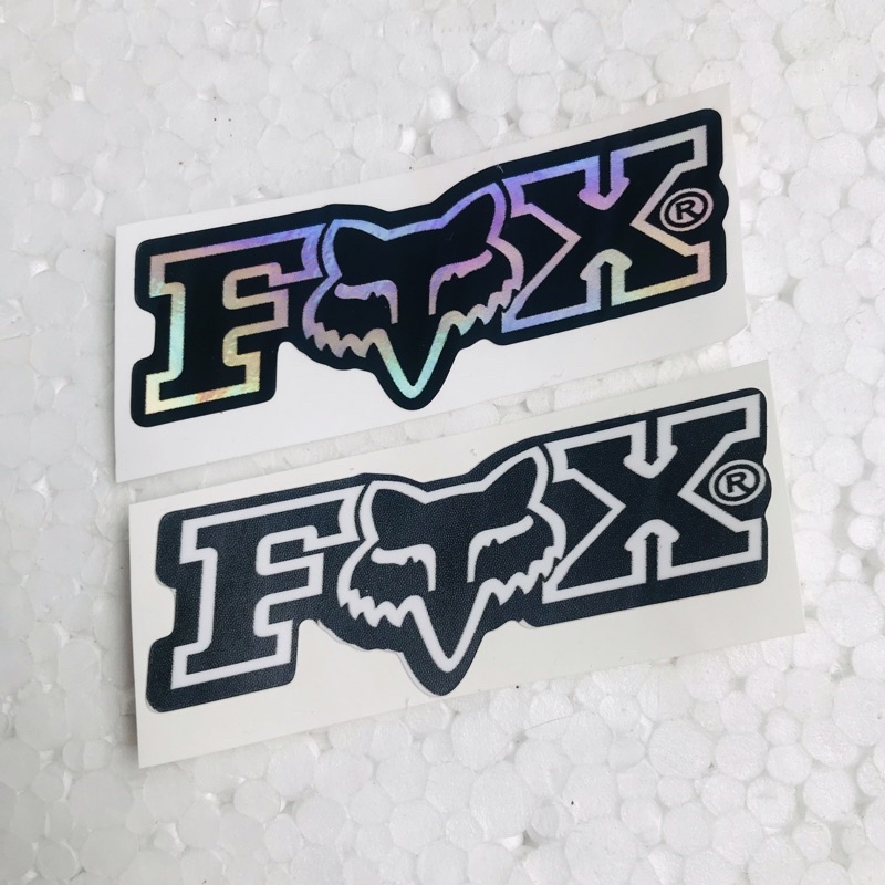 

Sticker FOX Hologram dan Orajet Laminasi Glossy dan Doff