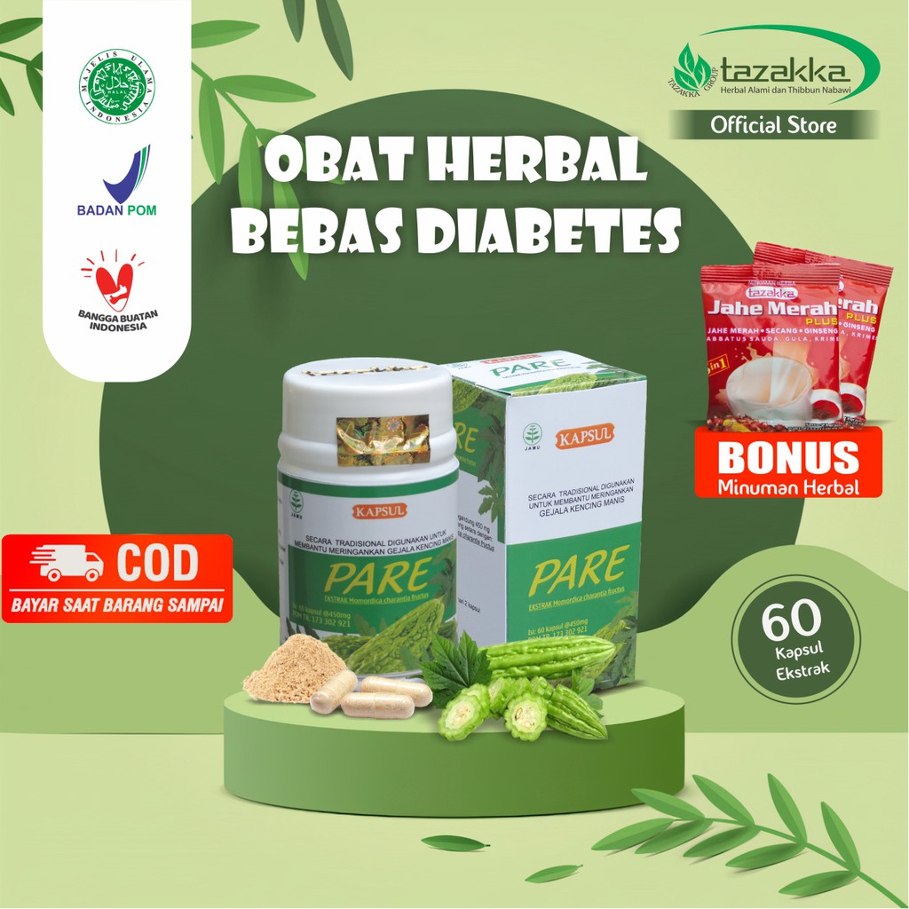 Tazakka Pare Ekstrak Herbal Original BPOM Obat Diabetes Paling Ampuh