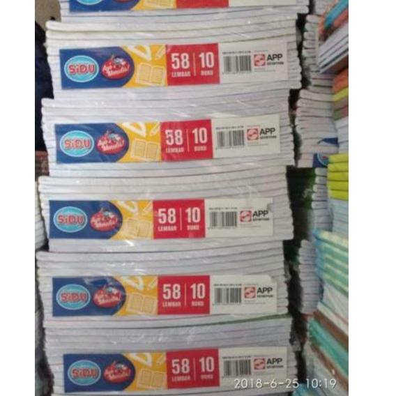

[KuL ㊓] Buku Tulis SIDU 58 Lembar (1 Pack isi 10 pcs) ||Terlarisss