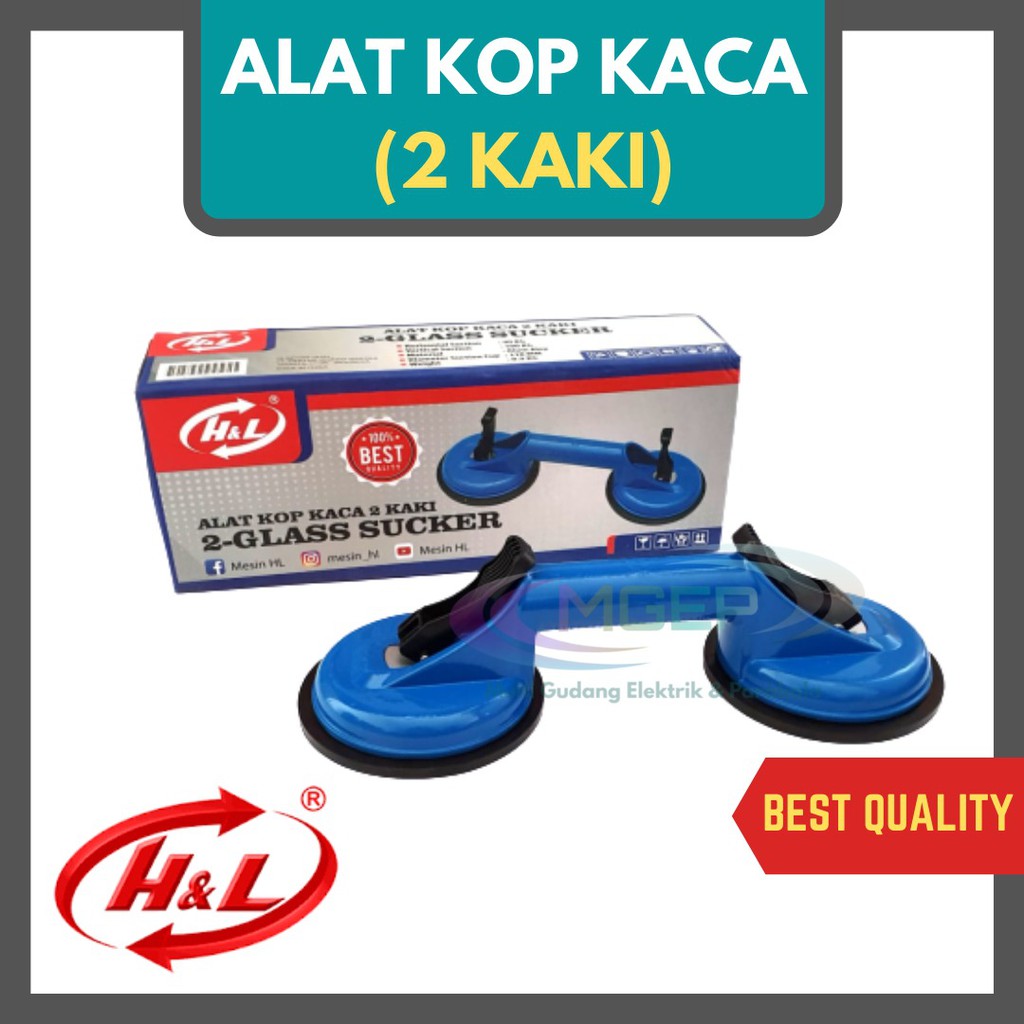 H&amp;L Glass Sucker 2 Kaki Kop Kaca Suction Pump 2 kaki