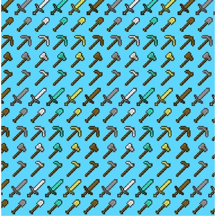 Kertas Scrapbook - Weapons &amp; Amor Minecraft Design