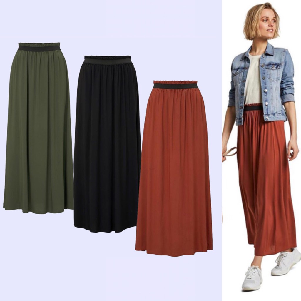 [XS-X] TOM TAILOR Maxi Elastic Waist Skirt - rok maxi/ long skirt/ rok panjang murah bagus