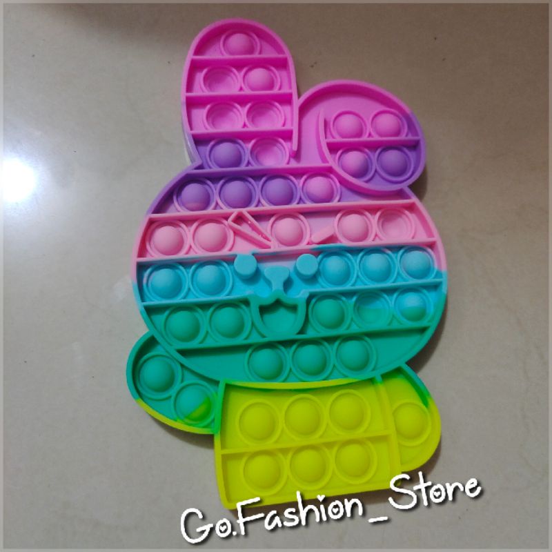 FREE GUNDU KELERENG!Mainan Pop It Penghilang Stress Viral Tiktok Jumbo 20cm Bahan Import Bagus Halus Model New Bts-Coky 20cm