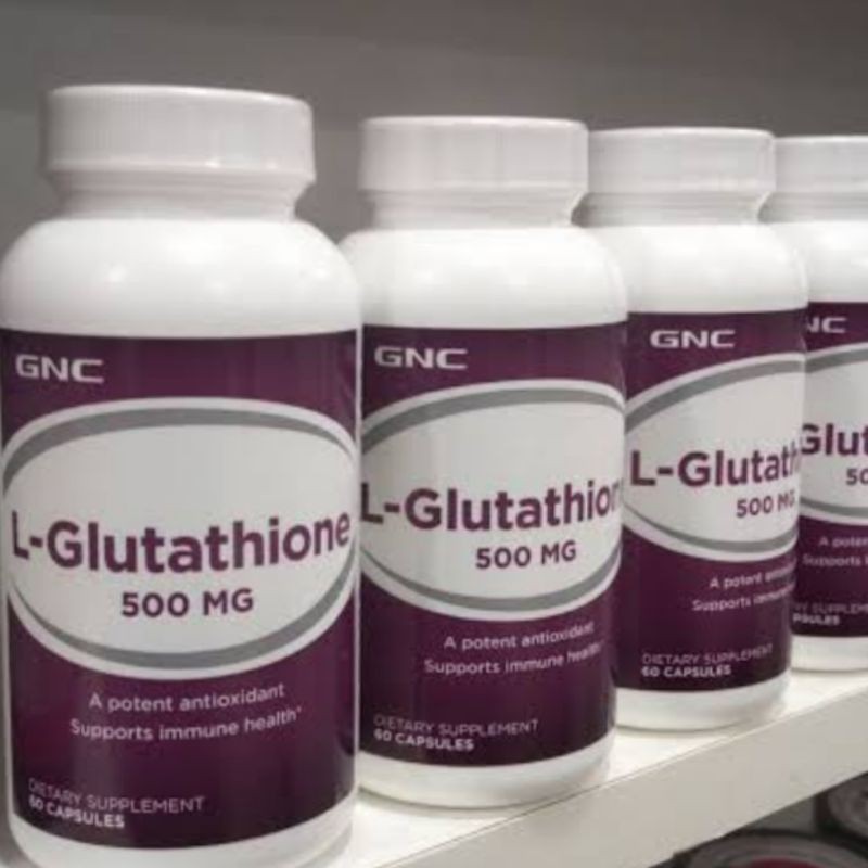 GNC L-Glutathione 500 MG suplemen pemutih asli