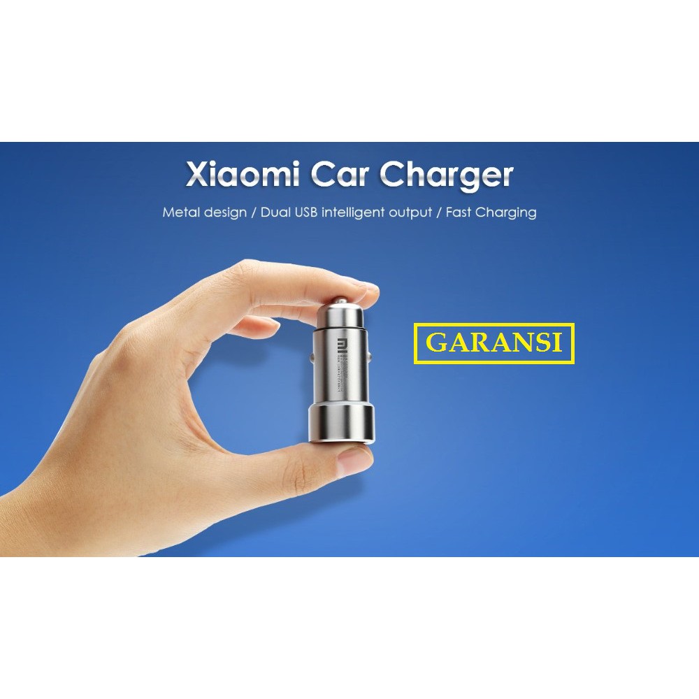 (OROGINAL) Xiaomi Mi Car Charger Dual USB Fast Charging QC 3.0