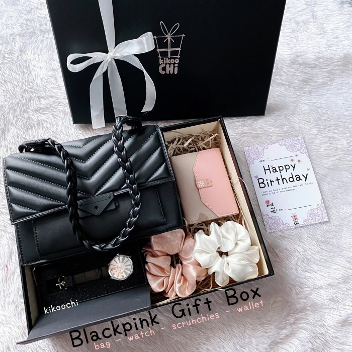 

Blackpink Gift Box - Hadiah Kado Ulang Tahun Wanita Pacar - Hitam