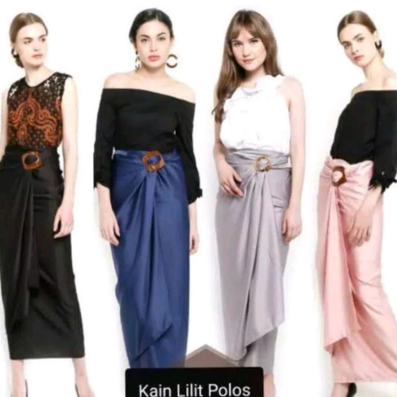 Rok Lilit Polos Bawahan Kebaya