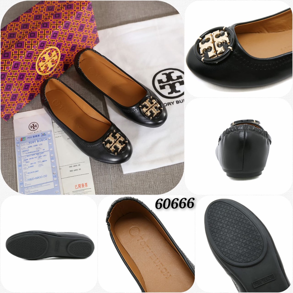 SEPATU WANITA IMPORT FLAT LOGO TERBARU SET 60666