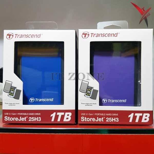 HDD External Transcend Storejet 25H3 1TB [Biru]