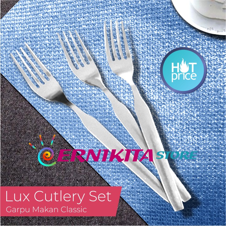 6 GARPU MAKAN STAINLESS GM0203 - Model Klasik Food Grade Material