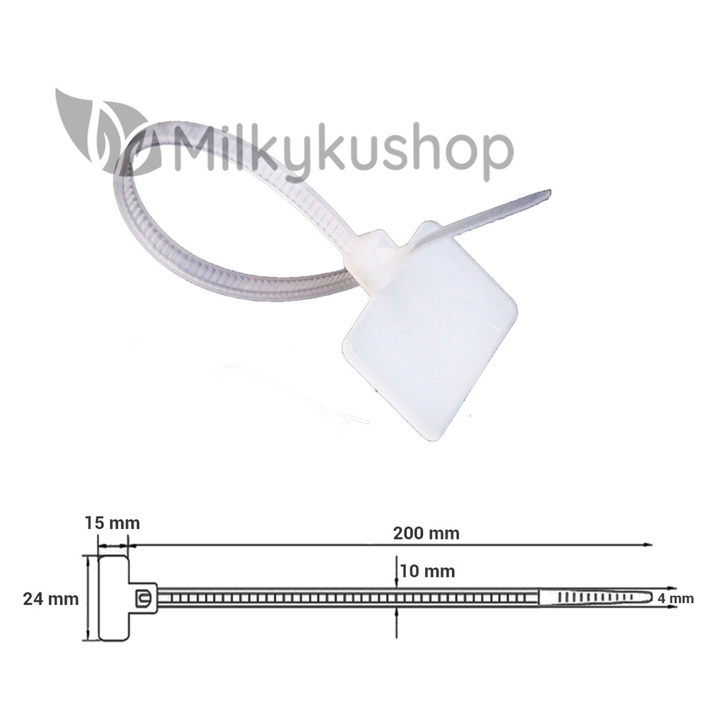 CABLE TIES LABEL SUPER 4 X 200 MM KABEL TIS