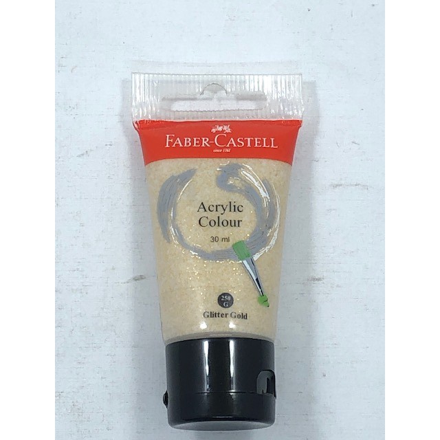 

FABER ACRYLIC 30 ML GLITTER GOLD 250