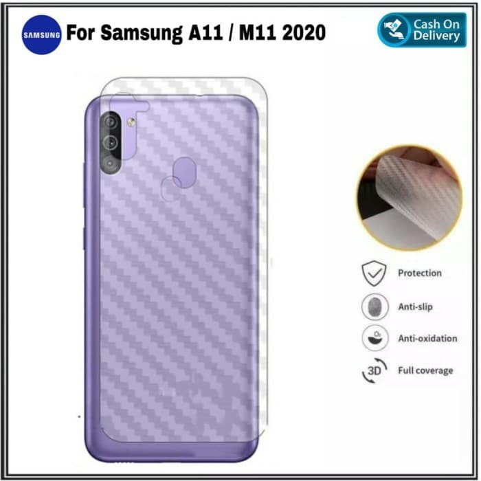 Back Skin Carbon Samsung M11- Skin Carbon Samsung M11- SC