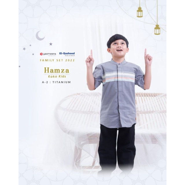 KOKO HAMZA KIDS EL RASHEED FAMILY SET LEBARAN