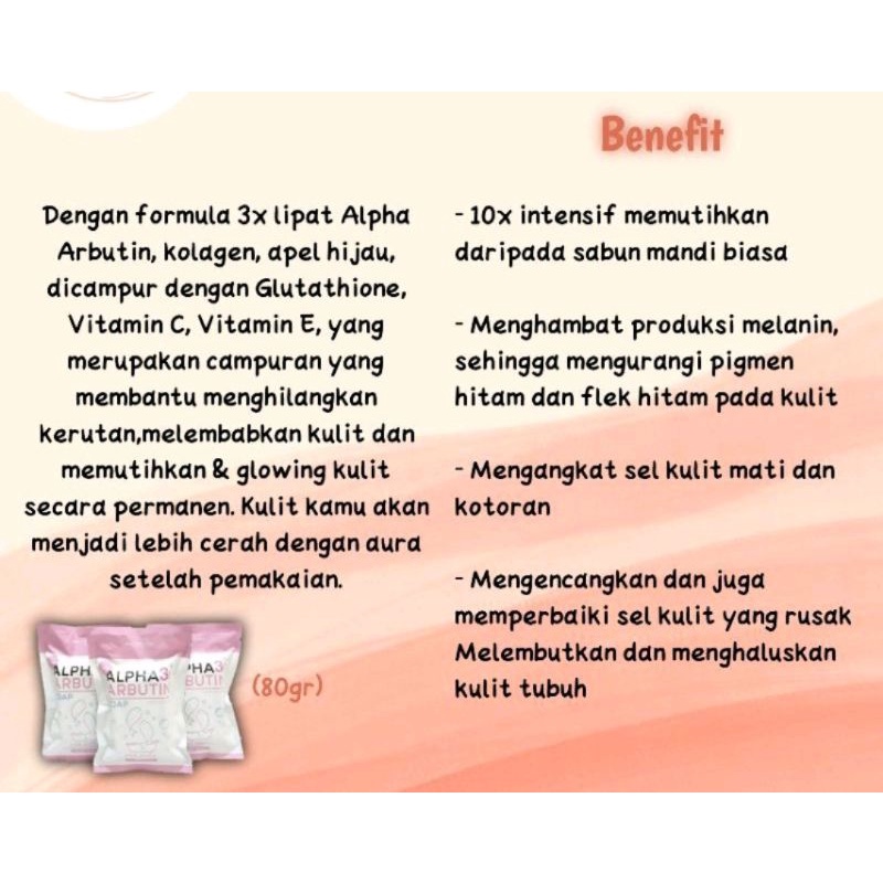 ALPHA ARBUTIN 3 PLUS WHITENING COLLAGEN SOAP SABUN 80gr BY PRECIOUS AHA SKIN