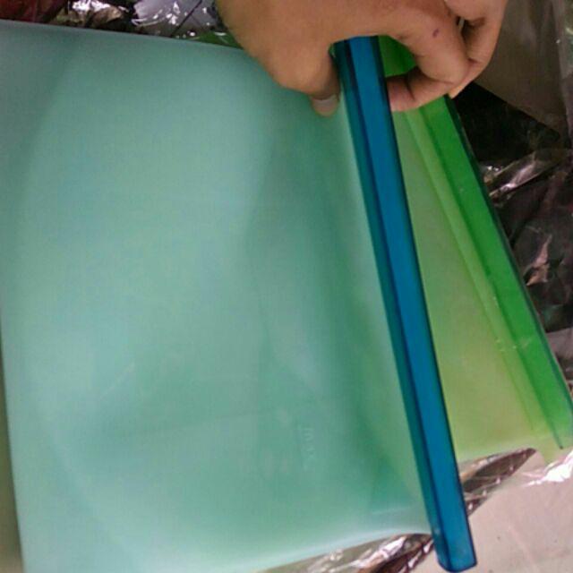 Kantong Vacuum Makanan Bahan Silicon Ziplock 1000ml
