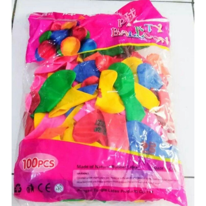 100 pcs balon love(tulisan timbul)balon ultah/balon pesta