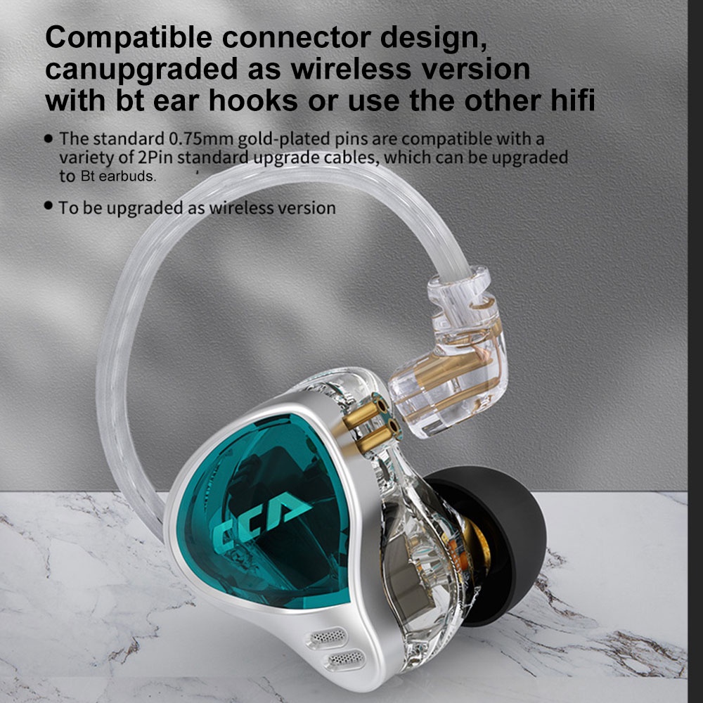 Cca CA10 Earphone In Ear HiFi Dengan Kabel 10mm Untuk Olahraga