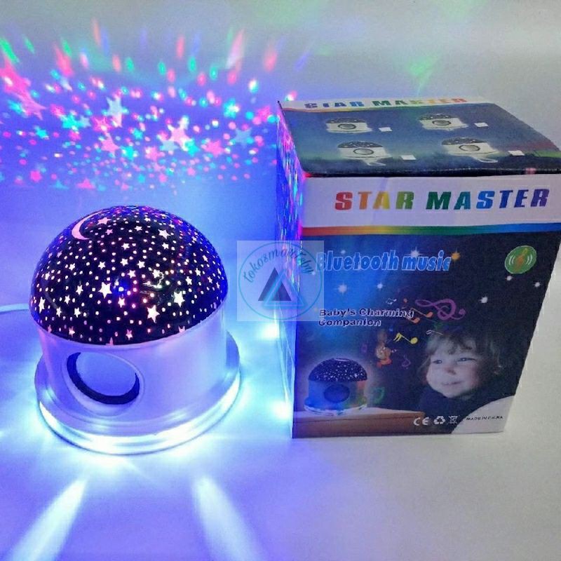 Lampu Disco Bluetooth Speaker Proyektor Bintang 961-1