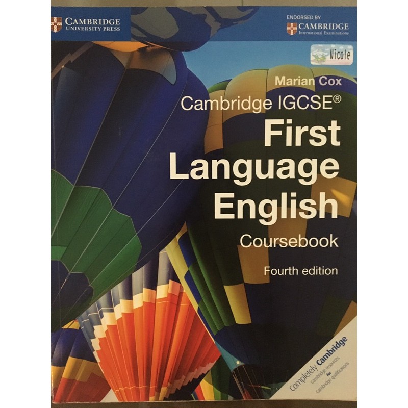 CAMBRIDGE IGCSE FIRST LANGUAGE ENGLISH COURSEBOOK