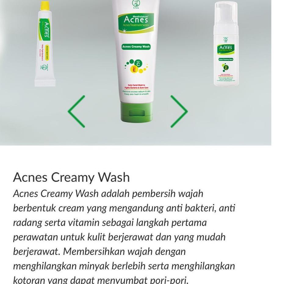 Best ×‘ Original Acnes Creamy Wash Bpom Ledi Mart Klm01 Shopee Indonesia