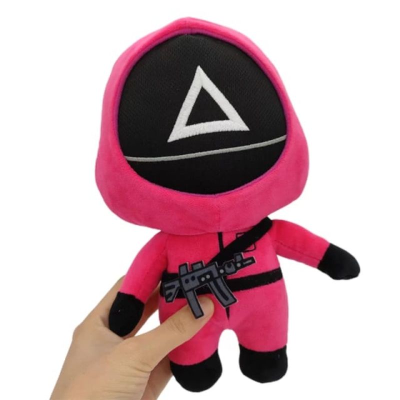 Limited Stok! Boneka Squid Game Tentara Merah Premium Super Soft 30 cm Original Import