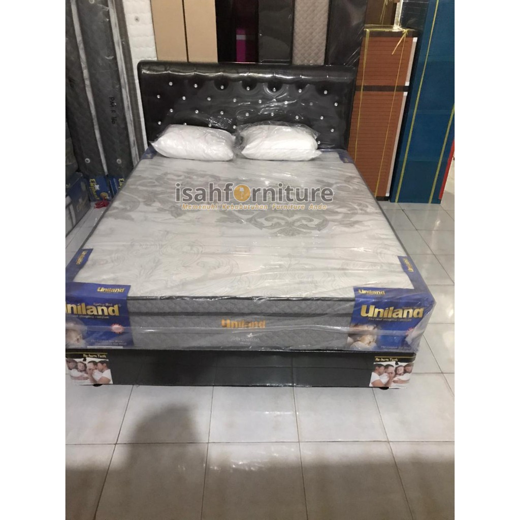 Kasur Springbed Uniland Paradise Plushtop KOMPLIT SET+Divan MMS