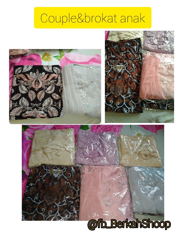 Set Couple Mika Dusty ---- Batik Couple Rossa Batik Brokat Modern Kebaya Kekinian