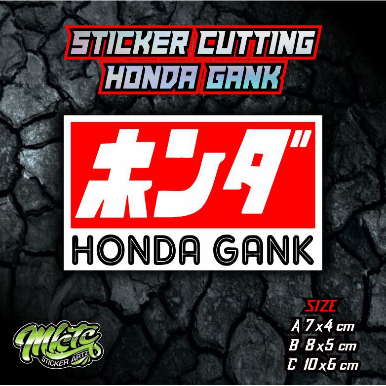 Jual Stiker Cutting Honda Gank Shopee Indonesia