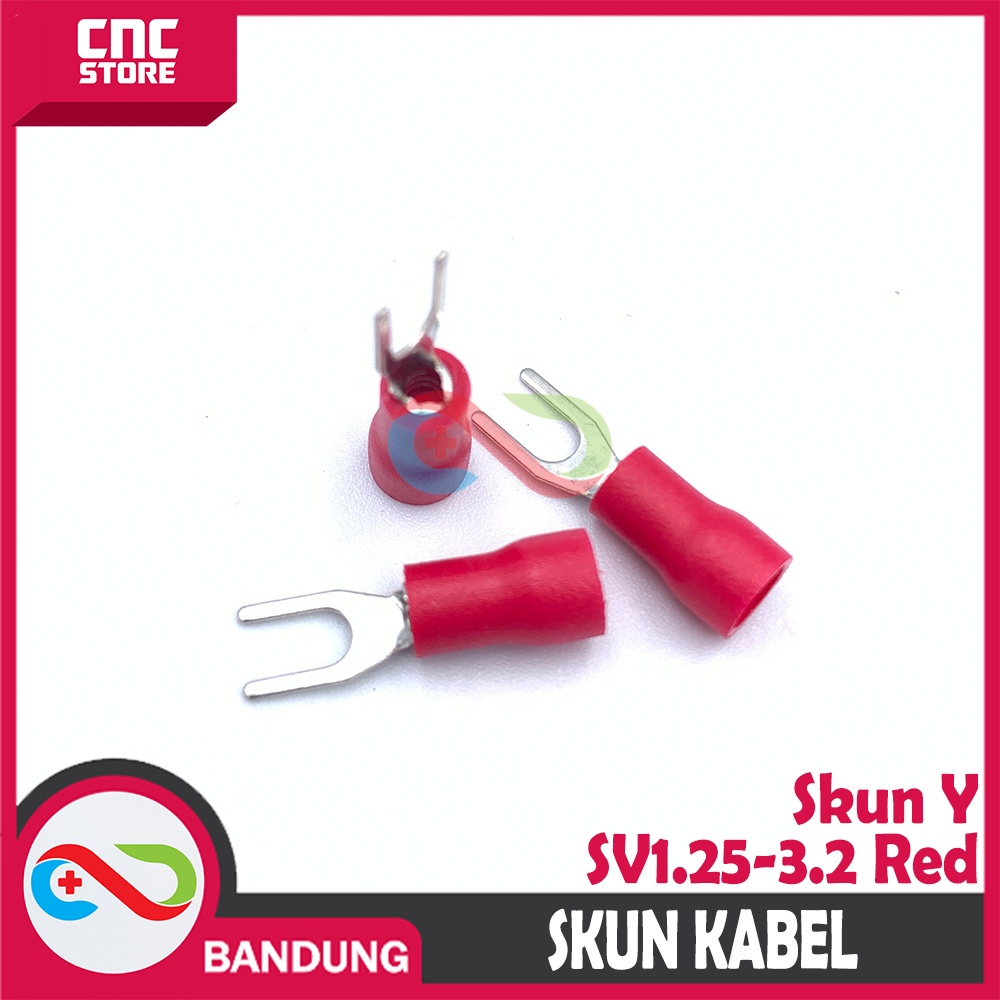 SKUN Y SKUN GARPU CONNECTOR KABEL SV1.25-3.2 RED